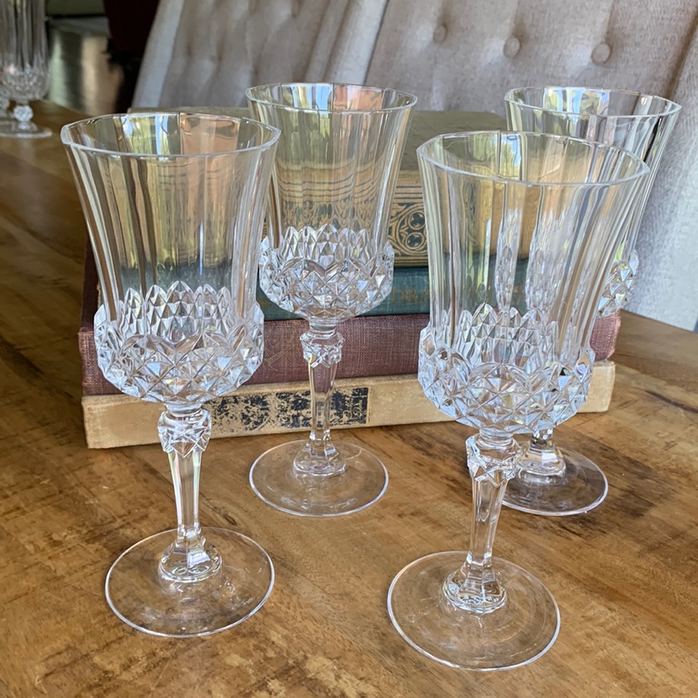 Set of CRISTAL D'ARQUES-DURAND Wine Glasses
